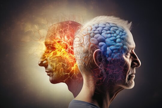 Human brain deep learning memory processes. Long-term memory stores information, short-term memory handles stimuli. Mind processes information through firing of neurons, MRI Scan, Studying and Reading