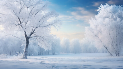 Obraz na płótnie Canvas Winter landscape.