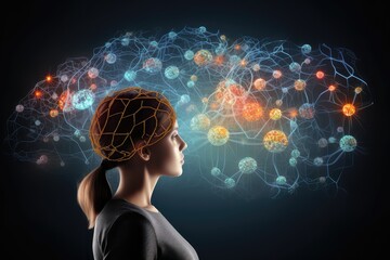 Brain puzzle, thinker person, intellectual challenges and puzzles for cognitive engagement and brain health, brain structure, memory puzzle neurons, mindful logic, brain strategy vision and consulting