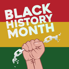 Black history month 2024, Vector Illustration.