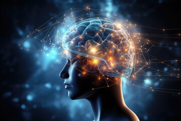 Brain puzzle, thinker person, intellectual challenges and puzzles for cognitive engagement and brain health, brain structure, memory puzzle neurons, mindful logic, brain strategy vision and consulting