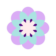 Fototapeta premium Beautiful flower shape design for various decorations.
