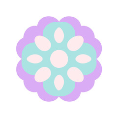 Beautiful flower shape design for various decorations.