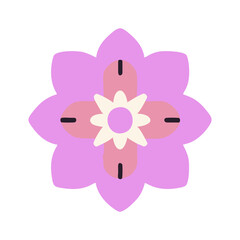 Beautiful flower shape design for various decorations.