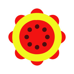 Beautiful flower shape design for various decorations.