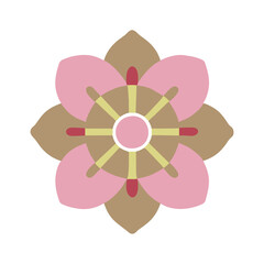 Beautiful flower shape design for various decorations.