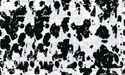 pattern cow leather natural print animal skin spots on a white background. Mammals Fur texture. Design elements leather. Camouflage predator. Vector illustration pattern floor rug interior design 