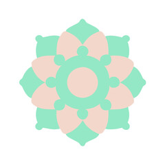 Beautiful flower shape design for various decorations.