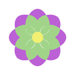 Beautiful flower shape design for various decorations.