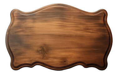 Old wooden signboard isolated.