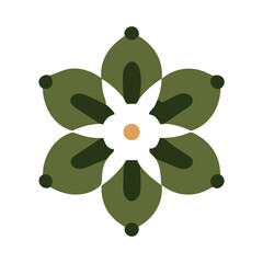 Beautiful flower shape design for various decorations.