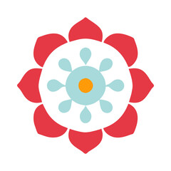 Beautiful flower shape design for various decorations.