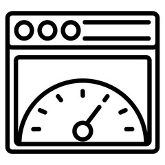 Speed Test Icon Element For Design