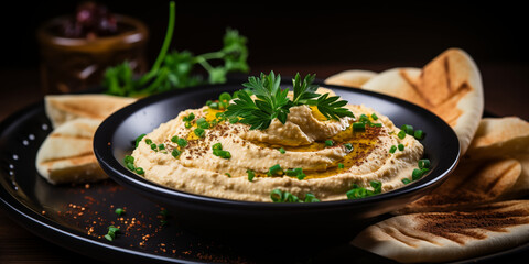 Delisous Dish of Hummus