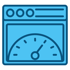 Speed Test Icon Element For Design