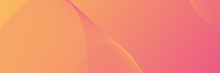 Abstract background vector orange, pink with dynamic waves for wedding design. Futuristic backdrop with network wavy lines. Premium template with stripes and gradient mesh for banner or poster