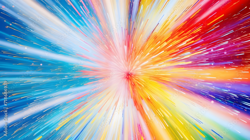 Poster abstract background with rays
