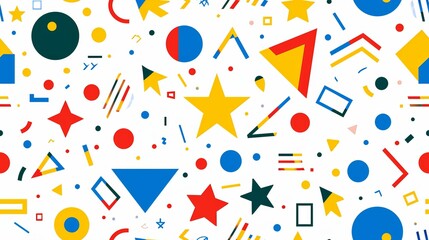 seamless pattern with shapes