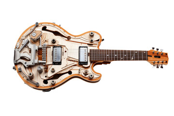 Cutaway Guitar Isolated On Transparent Background