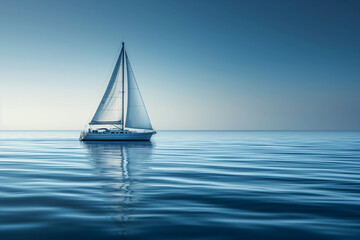 Fototapeta premium sailing boat on the sea