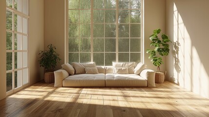 Fototapeta premium Sofa. Interior of modern sofa minimal design