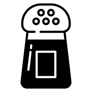 recommend clip art: Salt glyph and line vector illustration