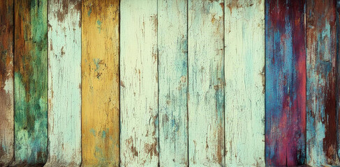 The old wood texture with natural patterns, wall of vertical wooden weathered planks, top view
