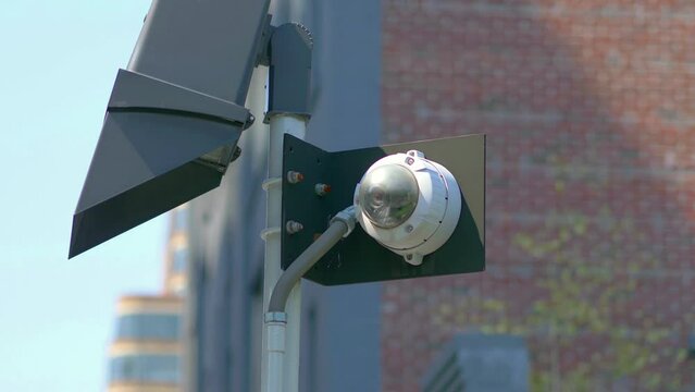 Security camera in 4k slow motion 60fps