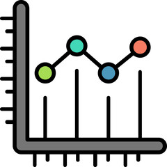 Line chart icon