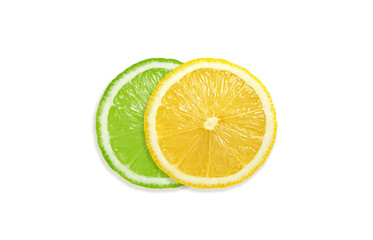 Lemon juice dripping from fruit, transparent background