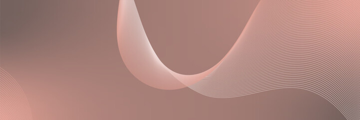 Abstract background vector orange, peach fuzz with dynamic waves for wedding business. Futuristic backdrop with network wavy lines. Premium template with stripes and gradient mesh for banner or poster