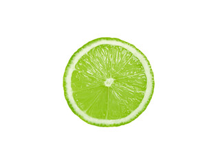 Slice of Fresh Lemon, transparent background