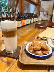 breakfast, snack, dessert, bread, coffee, afternoon tea and croissant in the restaurant