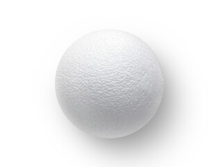 Styrofoam ball, transparent background