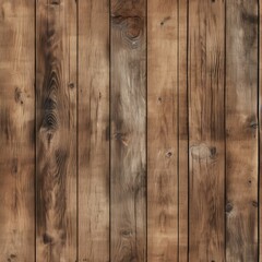 Seamless Pattern of Various-Sized Wooden Planks for a Wall