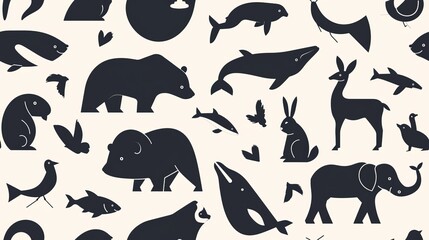 Seamless animal pattern