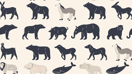 Seamless animal pattern
