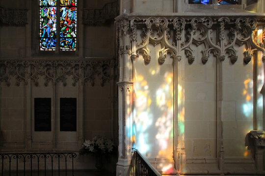 st hubert chapel at the castle of amboise in france