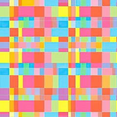 Multicolored Pattern of Squares and Rectangles