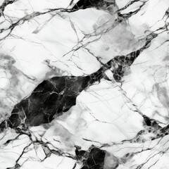 Seamless Black and White Marble Background for Versatile Use