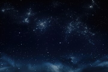 Obraz premium Night sky with Milky Way galaxy and stars.