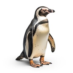 Photo of Galapagos Penguin isolated on white background