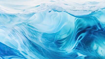 Abstract blue water wave texture. Generative AI
