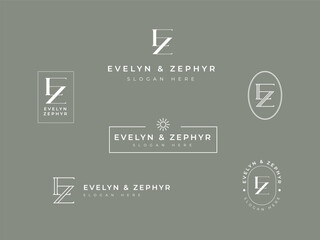 Professional lettermark logomark initials logo design