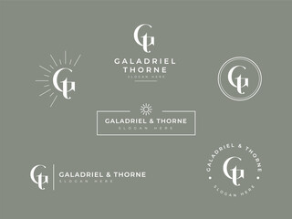 Professional lettermark logomark initials logo design