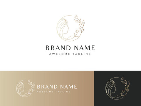 professional beauty flowers logo design