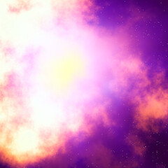 Nebula and galaxies in space. Abstract cosmos background