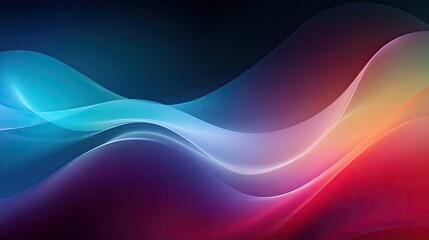 Naklejka premium Dark grainy color gradient background. Generative AI