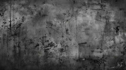 Fototapeta premium Distressed black grunge texture. Generative AI