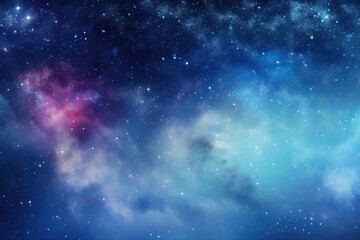 Naklejka premium Colorful Milky Way in beautiful night sky.